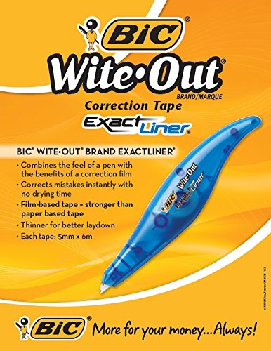 Wite-Out Exact Liner Brand Correction Tape, White