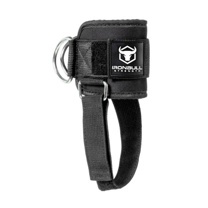 Women's Kickback Ankle Strap for Cable Machines & Resistance Bands: Gym & Home Workout Cuff Attachment for Leg Extensions, Kickbacks, Hip Abductors - Booty Exercises" (Single, Black)