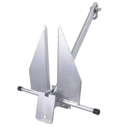Young Marine Portable Galvanized Fluke Style Anchor Kit Includes Galvanized Fluke Anchor, Rope, Shackles, Chain 8LB 10LB (10 LB)