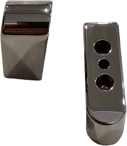 Polished Chrome-Plated 1911 Magazine Base Pads - Fits All Kim Pro Tac-Mag .45 ACP 8-Round Magazines