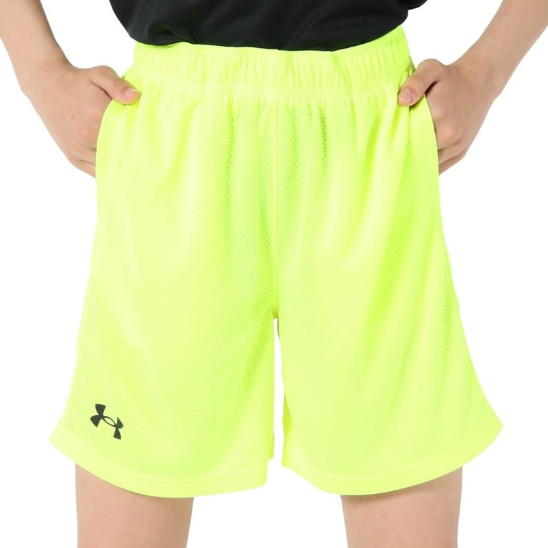Under Armour Boys Tech Mesh Shorts, (731) High Vis Yellow / / Black, X-Small