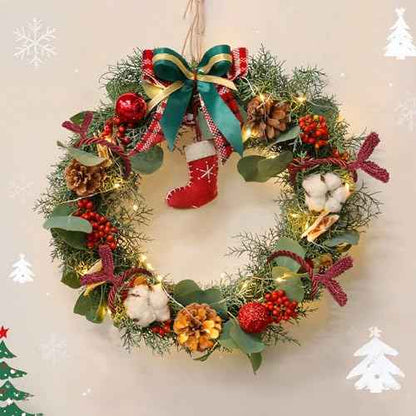 Christmas Garland Ties, 16Pcs 20in Garland Twist Ties for Banister, Reusable and Flexible Decorative Twist Tie for Home Decorations and Holiday Craft Gift Wrapping - Red