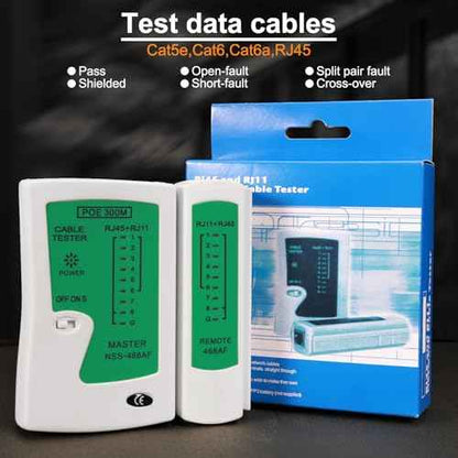 Pass Through RJ45 Crimp Tool Kit, RJ45 Ethernet Crimper Cat5 Cat5e Cat6 Crimping Tool Kit