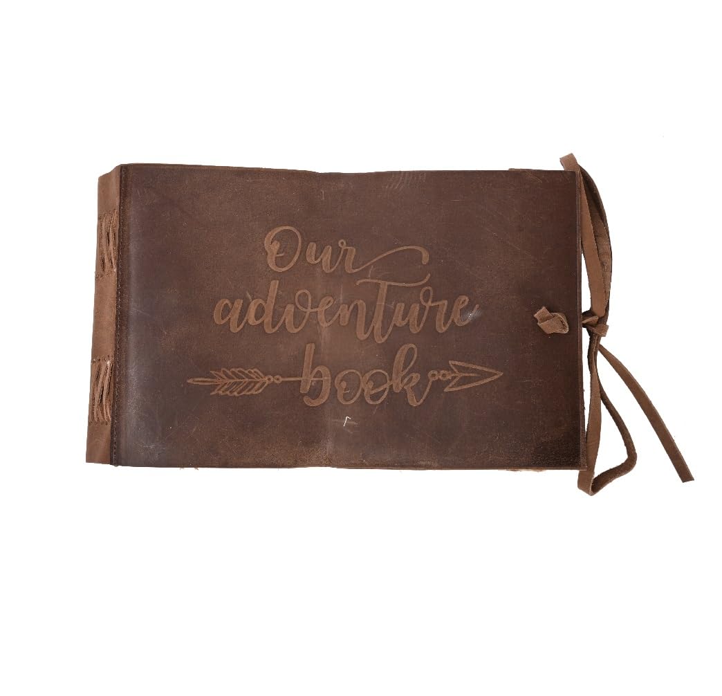 RusticVintage Leather Drawing Journal Daily Travel Leather Diary, Antique Handmade Vintage Bound Rustic Writing Notebook Quality Unlined Blank Antique Paper Art Sketchbook 7x10 Inches (Cappuccino Brown)