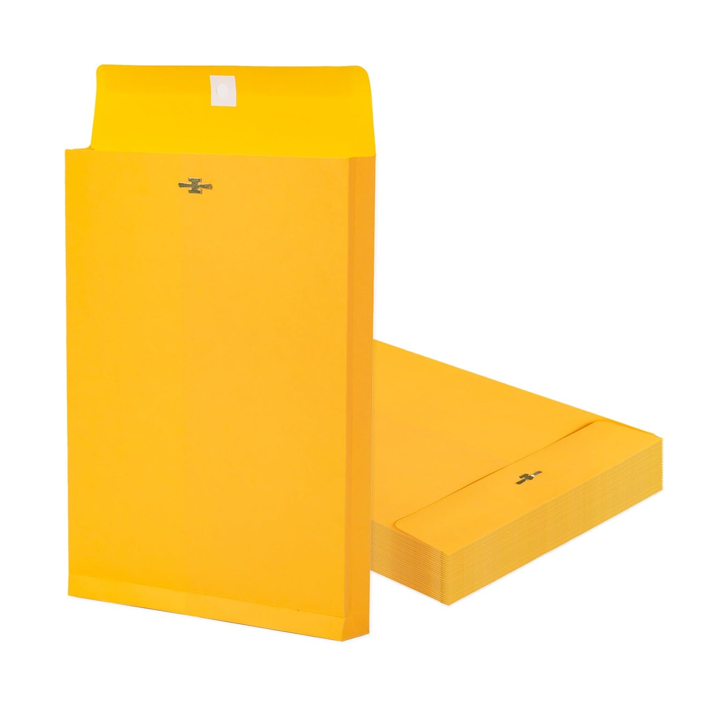9x12 Expanding Manila Envelopes with Clasp 25 Pack, Goefun 180 GSM Heavyweight Expandable Manilla Folders 8.5 x 11 Letter Size, 1.2'' Expansion, for Home Office Business Storage and Organizing