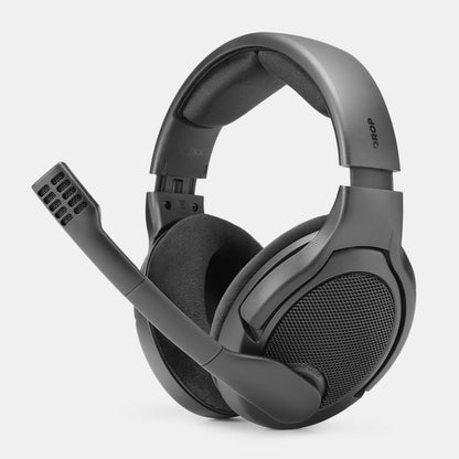DROP PC38X Gaming Headset – Open-Back Over-Ear Design with Noise-Cancelling Mic, Velour Earpads – Compatible with PC, PS5, PS4, Xbox, Switch, Mobile – Black
