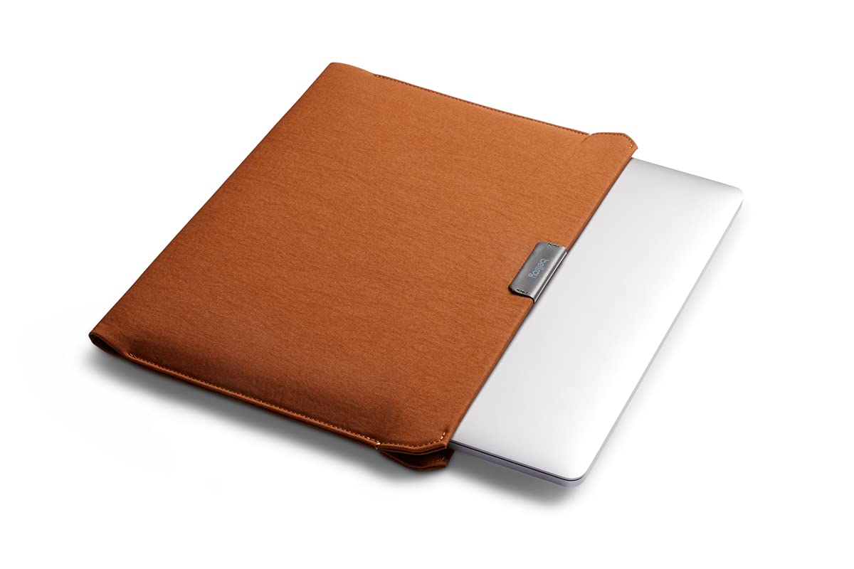 Bellroy Laptop Sleeve (Fits 14 Inch Laptop or MacBook, Slim Protective Case with Magnetic Closure) - Bronze