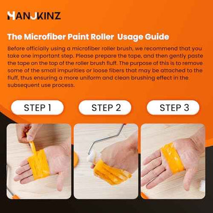 24 Pack Microfiber Paint Roller 4 Inch, Mini Paint Roller Covers, 3/8 Inch Nap, Small Paint Rollers for House Painting with Paint Roller Frame, Wall Painting Tool