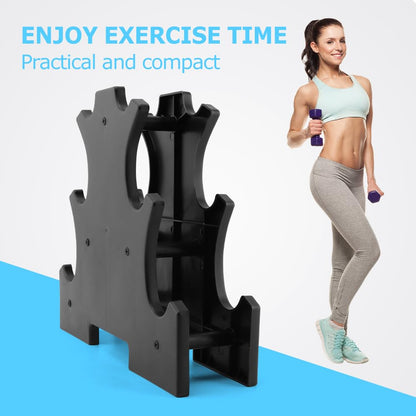 Dumbbell Rack Stand Only, A-Frame Dumbbell Storage Rack with Handle, Tree Shape Compact Weight Hold, Multilevel Weight Storage Organizer for Home Gym Workout