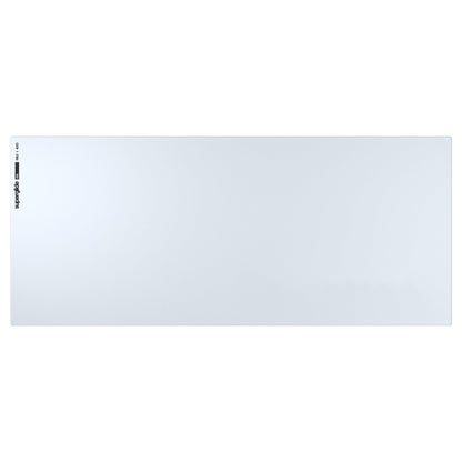 Pulsar - Superglide Premium Glass Mouse Pad XXL ALUMINO-Silicate Glass Surface Anti-Slip Fully Molded high-Density Silicone Rubber 38.5in x 16.5in (XXL, White)