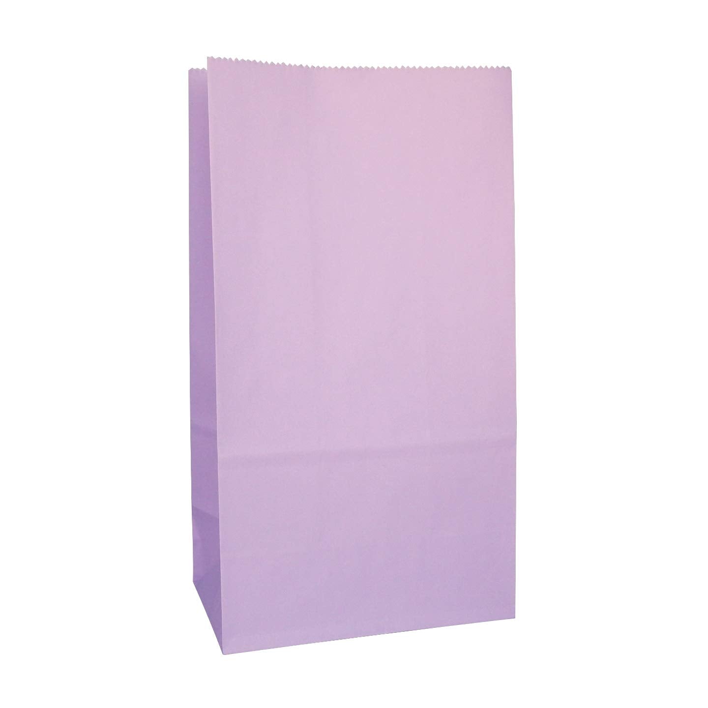 Partay Shenanigans Party Favor Bags - 50 Pack Kraft Paper Goodie Gift Lunch Treat Bags - Party Supplies for Theme Kids Birthday - 5"x3"x9" (Lavender Purple)