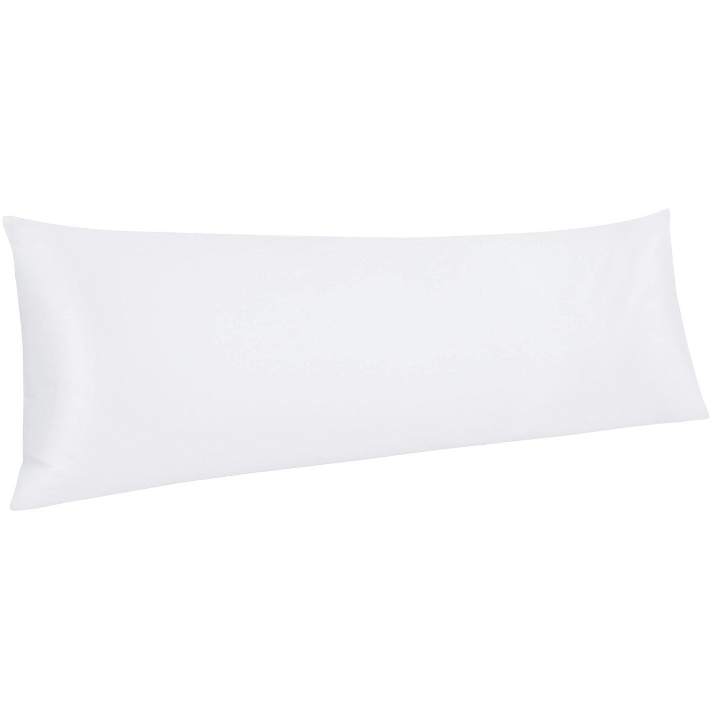 NTBAY Egyptian Cotton Body Pillowcase - 500 Thread Count Cotton Body Pillow Cover - Soft and Breathable Envelope Closure Body Pillowcase for Adults, 20x54 Inches, White