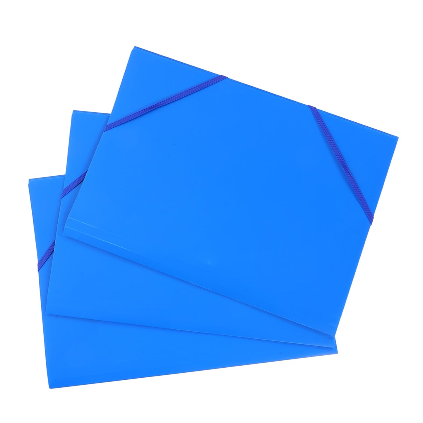 Gogogmee Plastic Expanding File Folder with Elastic Band 3 Pack Document Organizer for Office