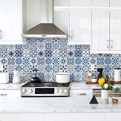 Timeet Blue Wallpaper Glossy Surface Thicken Waterproof Contact Paper Decorative Self Adhesive Film Peel and Stick Wallpaper Decorative Wall Paper for Countertop Shelf Drawers Liner 17.7"x78.7"