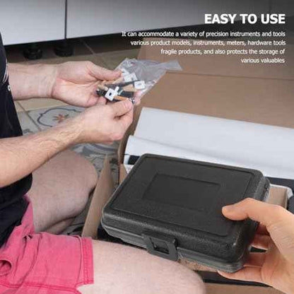 DOITOOL 4 Pcs Portable Tool Storage Box Hard Case Small Tool Box Travel Carrying Case for Craft Storage Household Hardware Organizer (6.2x4.7x2.3in)