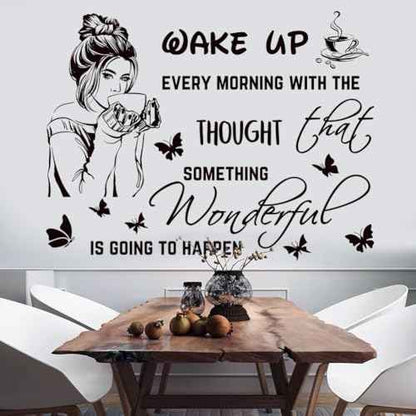 Inspirational Quotes Motivational Wall Stickers Letter Decals Vinyl Sayings Beauty Eye Stickers for Women Bedroom Girls Bathroom Beauty Salon Decoration