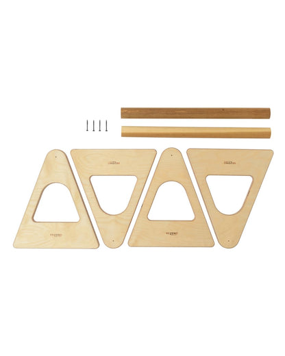 Beyond Balance Wood Parallettes Push-up Bar Dip Station | Handstands Planche Push-ups L-sits Dips Acrobatics (Large)