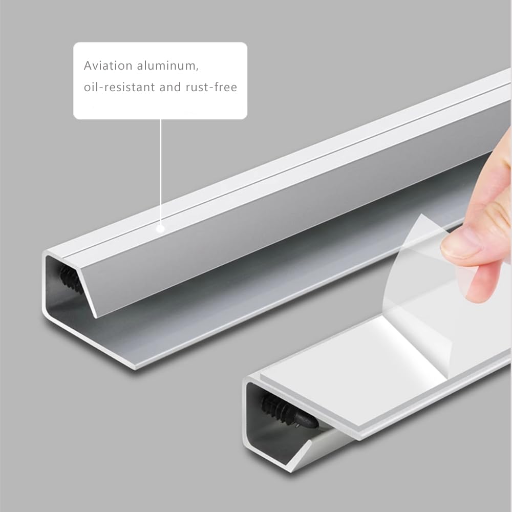 ECKEK 2 Pack Ticket Holders Receipt Holder for Restaurant, No Drill Check Rack Order Receipt Rail Display Slide for Commercial Kitchen Cafes Pubs Bars (12 Inch)