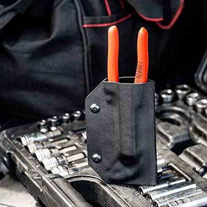 Clip & Carry Kydex Sheath for the Knipex Cobra 6" Water Pump Pliers 8701150 - Made in USA - Belt Holster Case - Black