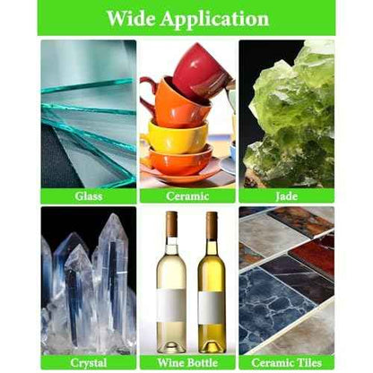 4inch Glass Cutting Disc Tool, Diamond-Edged Glass Tile Cutter, 3 Pcs Ultra-Thin Disco para Cortar Vidrio for Grinding Jade, Crystal, Wine Bottles, Tile.