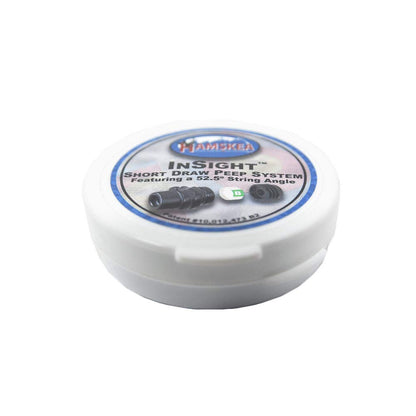HAMSKEA ARCHERY SOLUTIONS Insight Short Draw Standard Peep Kit (SD Housing, 6 apertures/Tool) with Protective Case (PEEP070)