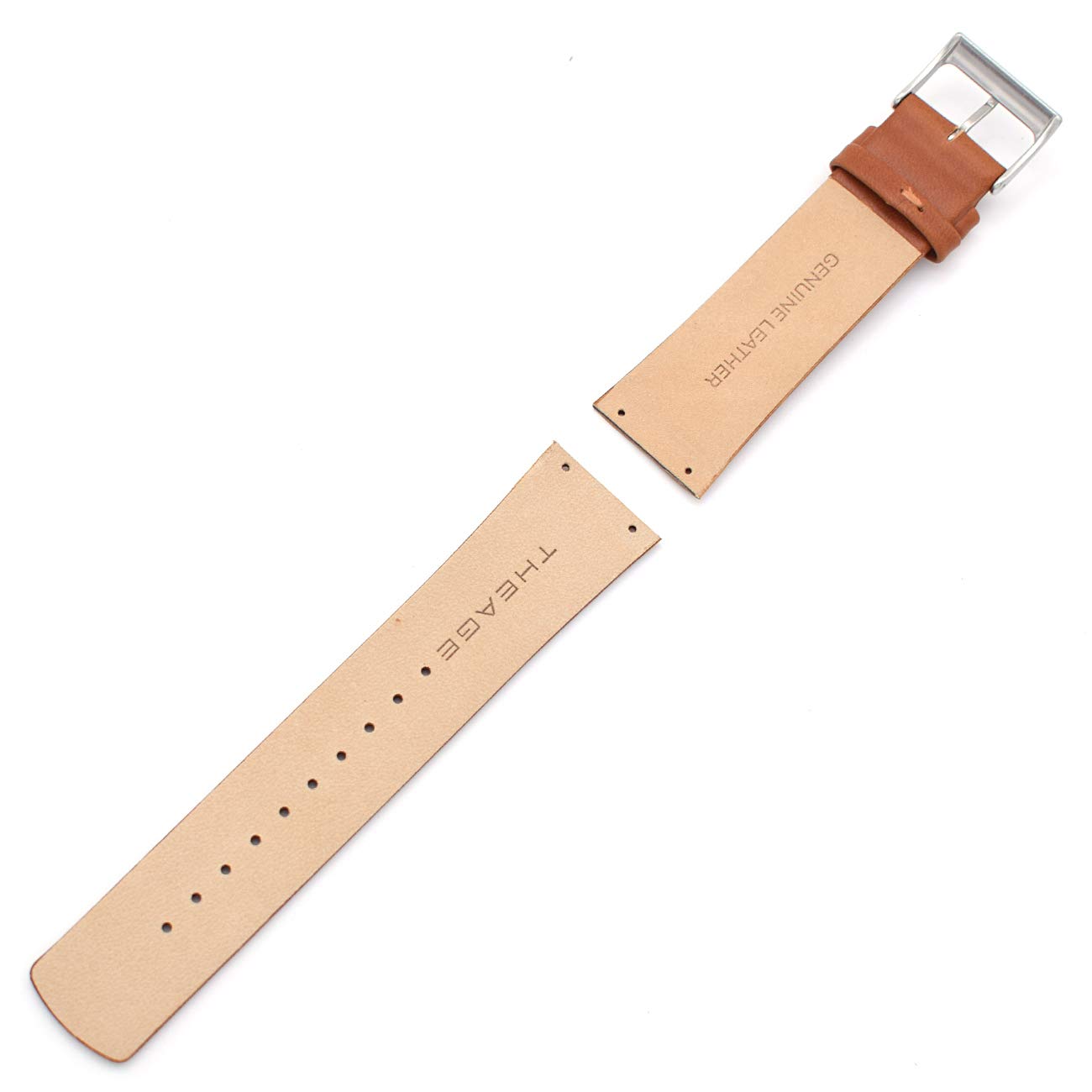 Replacement Watch Band for Skagen Mens Watches 22mm with Screws (brown)
