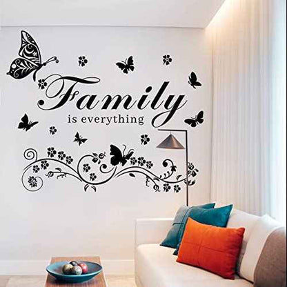 Family Wall Art Decal - Removable Wall Stickers Quotes 'Family is Everything' for Living Room, Bedroom, Dining Room, Kitchen