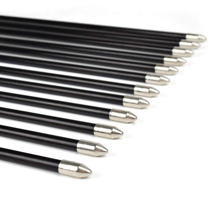 Practice Fiberglass Arrows Archery 24 Inch Target Shooting Safetyglass Recurve Bows Suitable for Youth Woman Beginner 12PCS