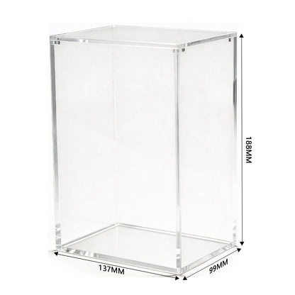 Oubou Acrylic Pen Holder, Clear Pencil Holder Organizer for Desk, Desktop Stationery Storage Cup for Office & Makeup Brushes 3.9''x5.4''x7.4''