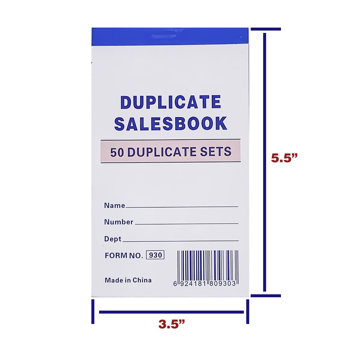 FactorDuty 20 Pack Lot Sales Book Order Receipt Invoice Carbonless Copy 50 Sets 3.5" X 5.5"