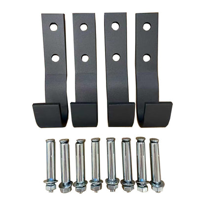 Cometofit Wall Mount Hooks, Multifunctional Wall Mounted Pull Up Bar Four Hooks with Wall Mount Screws