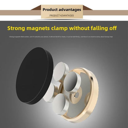 Universal Magnetic Car Mount,Stick On Mount Dashboard Magnetic Phone Holder-Black