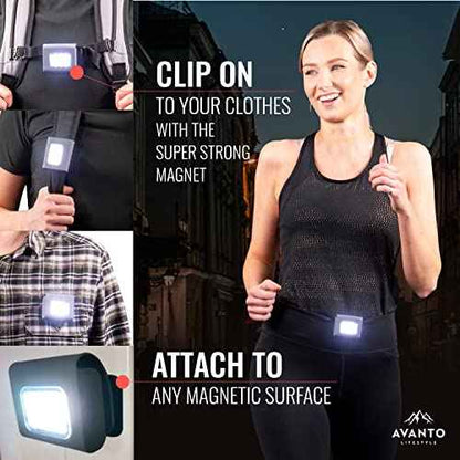 Clip On Flashlight PRO, Original, 300Lumen LED Light, 2-3h Usetime, Rechargeable Night Running Lights for Runners, Dog Walking Light for Night Walking, Running Flashlight