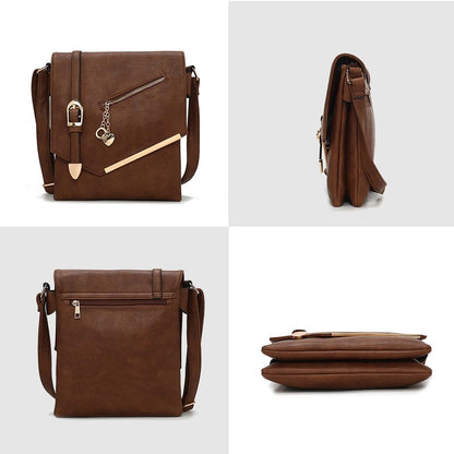 MKF Collection Crossbody Bags for Women, Sling bag Vegan Leather Shoulder bag Ladies Small Purse Handbag by Mia K