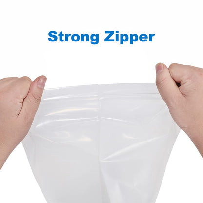 Somoga 200 PCS 1" x 1" Thick 4 Mil Small Clear Zip Poly Bags Plastic Reclosable Zip Seal Lock Bags Heavy-Duty Necklace Ring Coin Beads Jewelry Pill Zipper Bag