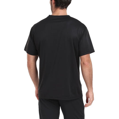 HovSiyla 5 Pack Workout Shirts for Men Athletic Running Gym Quick Dry Short Sleeve Performance Moisture Wicking T Shirt-Black-M
