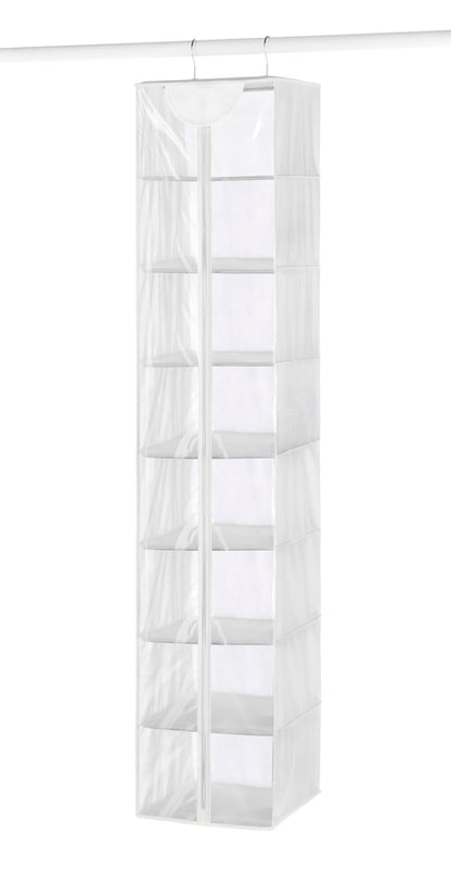 Whitmor Crystal Clear Hanging Sweater Bag - White
