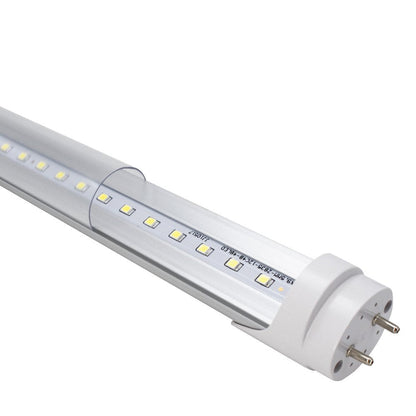 LightingWill LED T8 Light Tube 3FT, Daylight White 5000K, Dual-End Powered Ballast Bypass, 1600Lumens 15W (32W Fluorescent Equivalent), Clear Cover, AC85-265V Lighting Tube Fixtures, 4 Pack