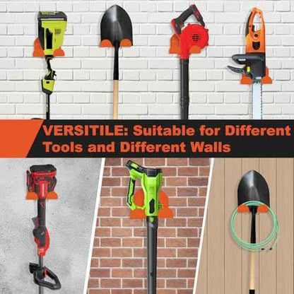 ¡¼2025 Upgraded¡½Heavy Duty Weed Eater Hanger 2 Pack - Wall Mounted Garage Organizer, Power Tool Trimmer Rack for Weed Eater, Grass Trimmer, Hedge Trimmer, Leaf Blower, Chainsaw & Garden Tools Storage