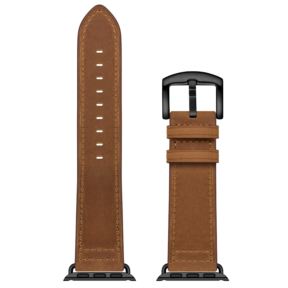 CINORS Extra Large Leather Band Compatible with Apple Watch Series 11 10 46mm Ultra 3 2 1 49mm Vintage Big XL Replacement Strap for iWatch Ultra 9 8 7 45mm Series 6 SE 5 4 3 2 1 42mm 44mm Men, XXL