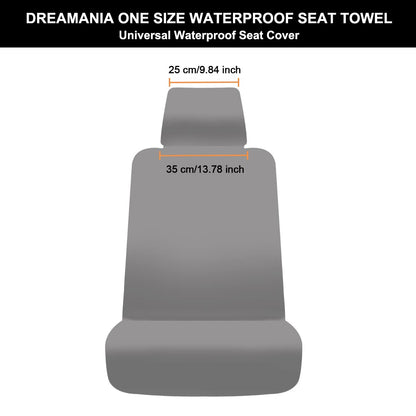 DREAMANIA Waterproof Seat Cover, 2pcs Upgraded Sweat Carseat Protector, Perfect for Universal Anti-Slip Car Truck SUV Seat, Ideal for Surfing Yoga Gym Workout, Black
