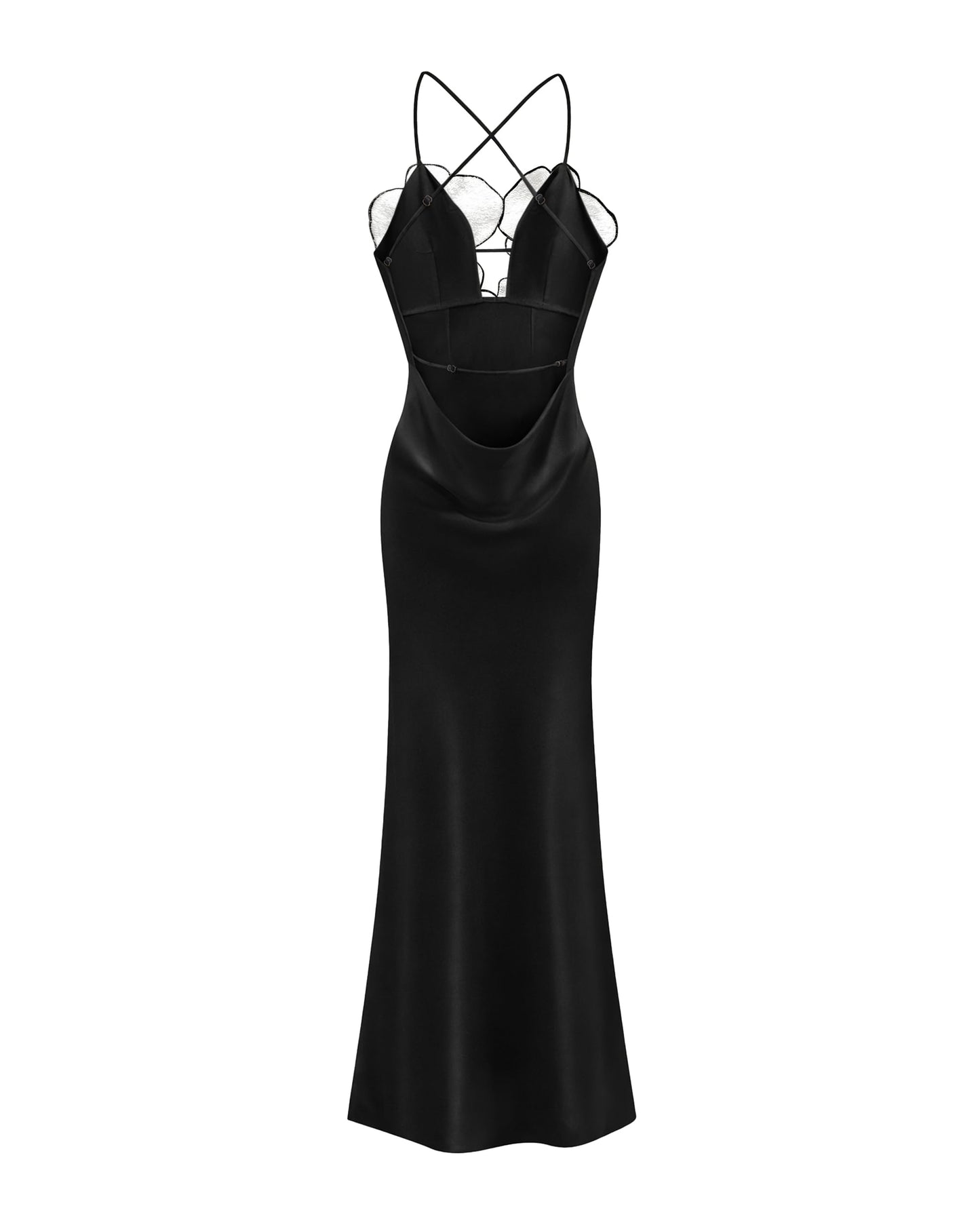 JW PEI Women's Orchid Embroidered Dress – Black/White