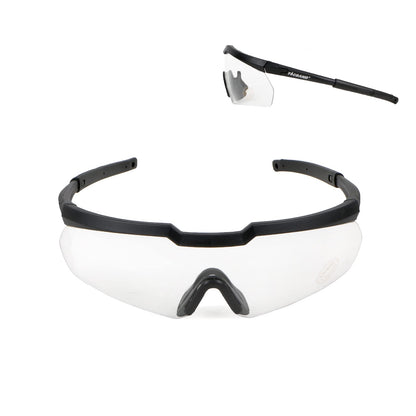 TACBAND Clear Shooting Safety Glasses for Men and Women, Anti-Fog UV Eye Protection Hunting and Shooting Gun Range Eyewear, Clear Safety Glasses with Flexible Frame