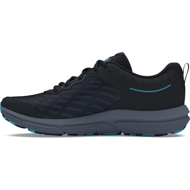 Under Armour Men's Charged Assert 10, (003) Black/Black/Blue Surf, 11, US