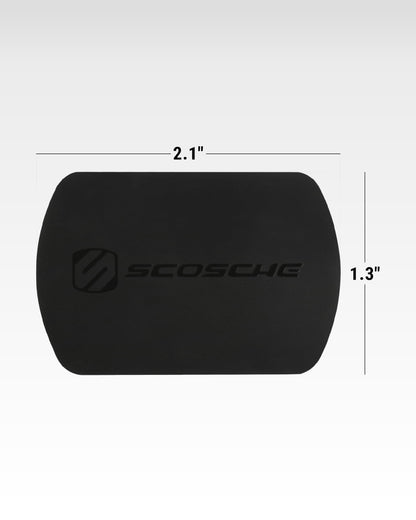 Scosche MAGRKI MagicMount Replacement Metal Plate Kit for Phone, Metal Plates for Magnetic Mount Cell Phone Holder for Car, Universal with All Devices and Phone Case, Black