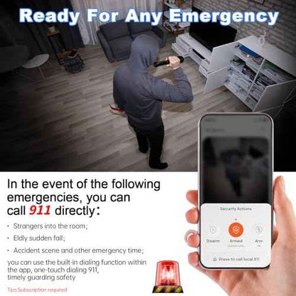 Window Camera, 2K 2.4G WIFI Indoor Cameras for Home Security with Starlight Night Vision, AI Smart Detection, 911 Emergency Dispatch,US Based Cloud,2 Way Talk,24/7 Recording,Easy & Quick Install 2Pack