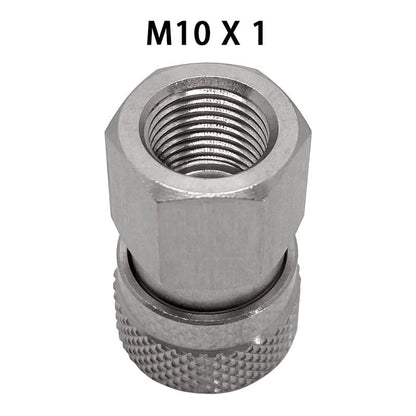 HMKUGO Paintball PCP Female Thread Stainless Steel Coupler HPA CO2 Air Tank Refill Connector Quick Disconnect Quick Release Adapter Fitting