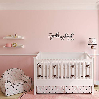 Together is Our Favorite Place to be - Carved Vinyl Separated Letters Family Quotes Home D?cor Wall Decal Living Room Lettering Mural