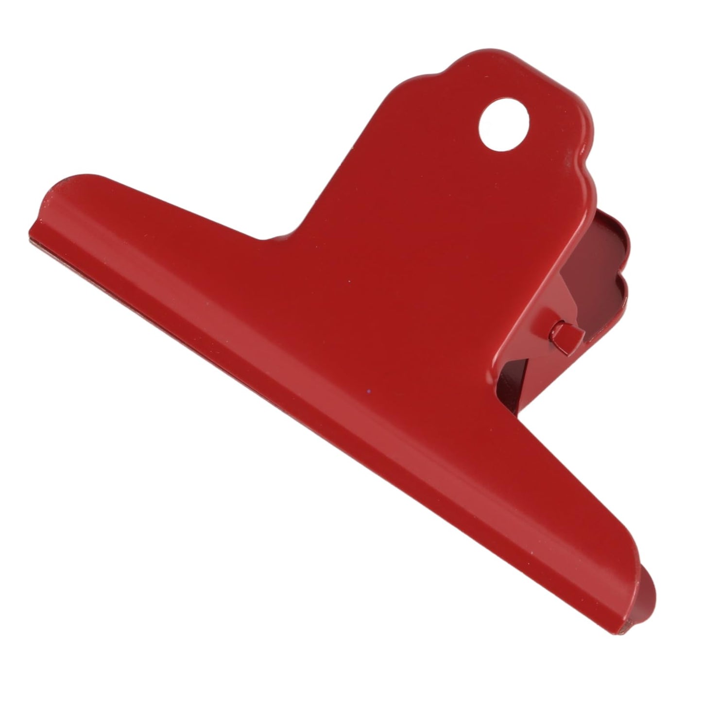 10 Pcs Large Bulldog Clips, 3.9 Inch Large Paper Clips Metal Binder Clips, Strong Paper Clamps for Home Office School Kitchen Supplies, Multi-Purpose File Holder & Food Bag Sealing Clip, Red