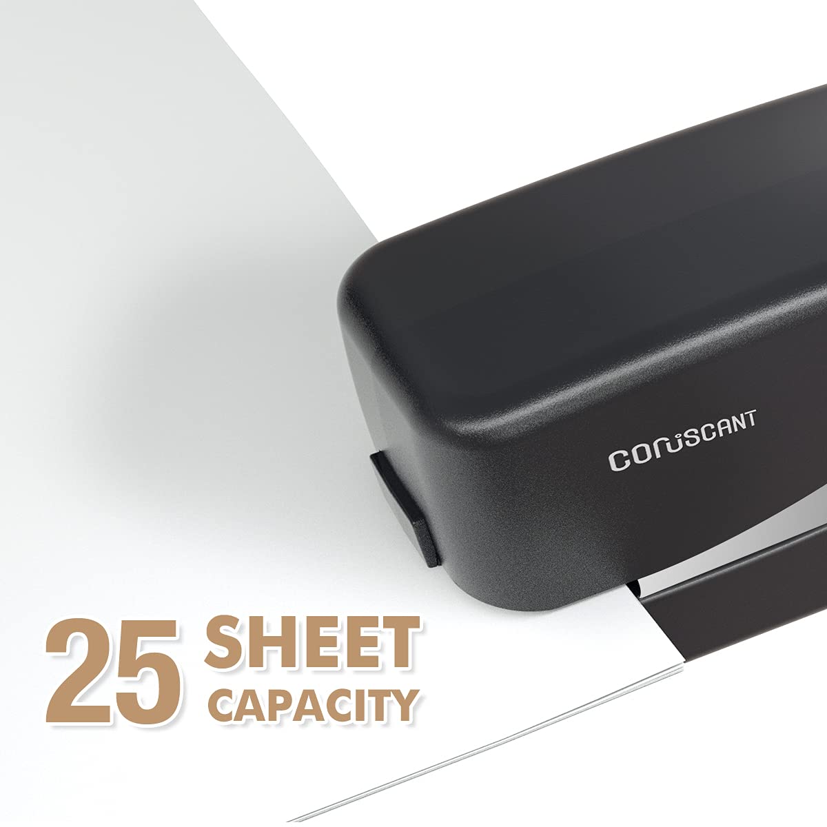 Coruscant Electric Stapler, Heavy Duty Desktop Stapler, Includes 2000 Staples and 1 Staple Remover, No-Jam Automatic AC or Battery Powered, 25 Sheet, Professional for Office Home School Use